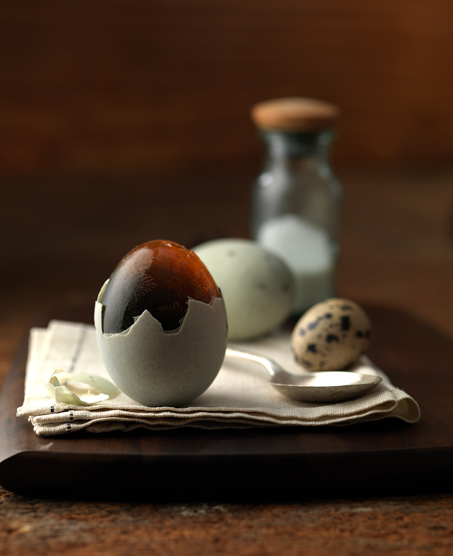 Duck egg photographed by Boston food & drink photographer Scott Goodwin